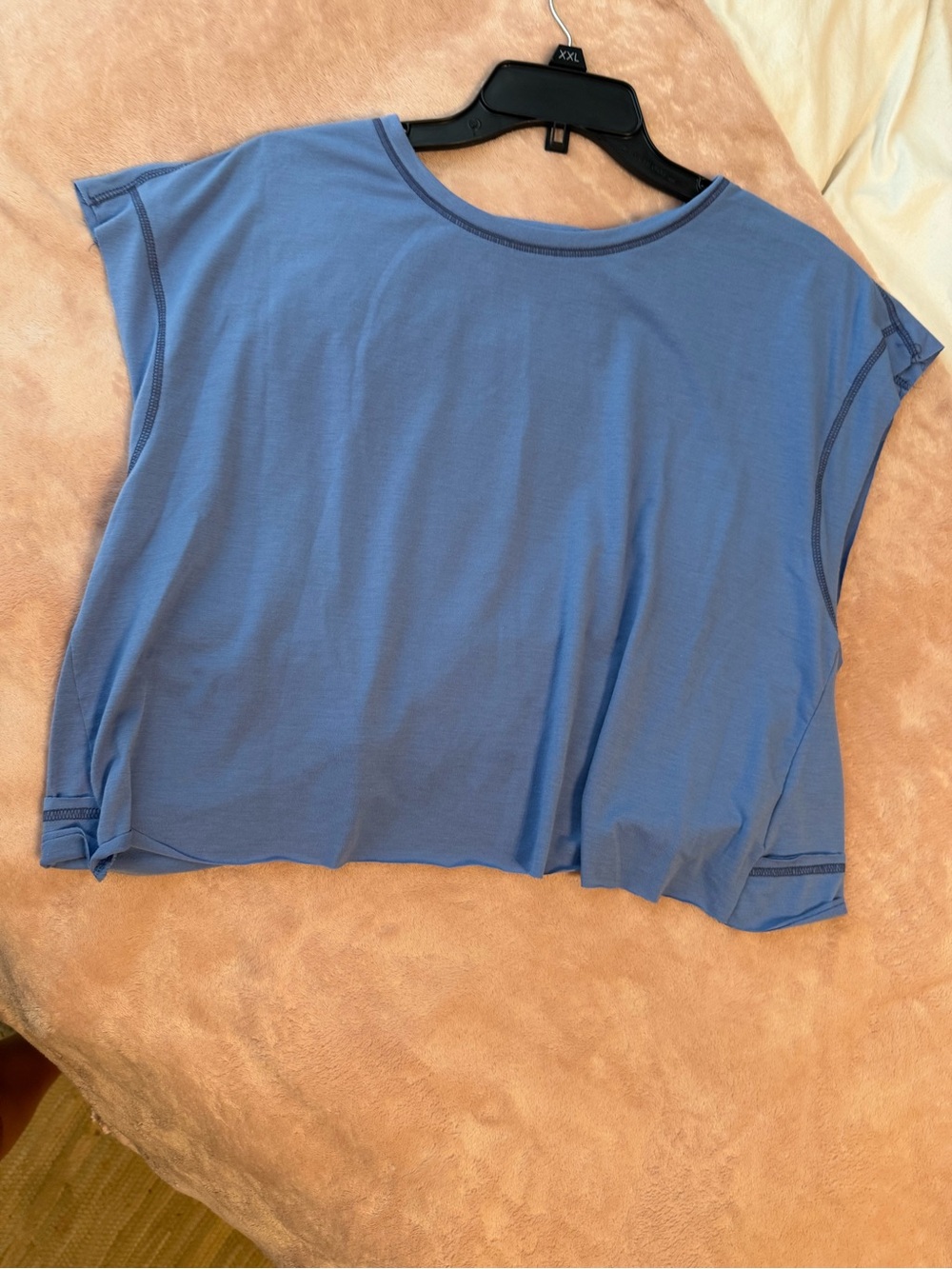 Blue Women’s Relaxed Crop Tee - Unbranded
